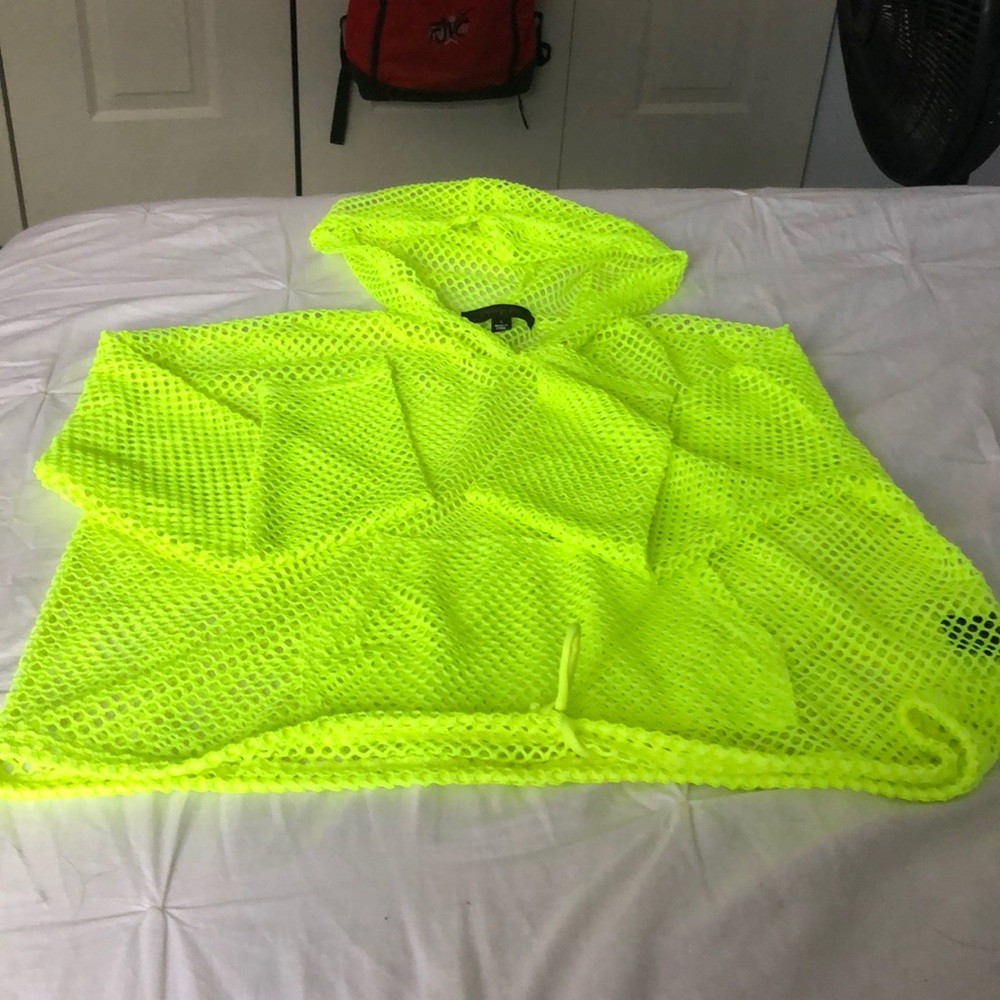 see through neon top